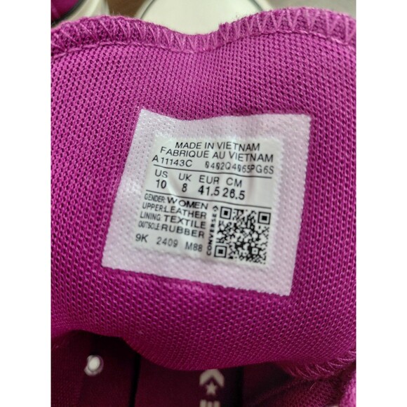 Converse Chuck Taylor All Star Suede Platform Shadowberry Violet Women's Size 10 - Picture 6 of 7